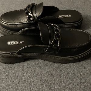 Platform Seychelles Mules size 7